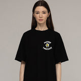 メイビートゥナイトロゴコミックスフラワードローイングショートスリーブTシャツ / MAYBE TONIGHT Logo Comics Flower Drawing Short Sleeve Tee