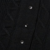 スモールチェリーボタンニットスカート／SMALL CHERRY BUTTON KNIT SKIRT [BLACK]