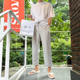 LMN Summer Ice Cropped Wide Pants (5 colors)