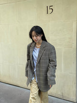 Vichy check pattern blazer
