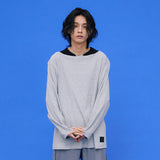 Half-moon Long sleeve T-shirt [Gray] (6592006619254)