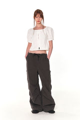 VINTAGE PARACHUTE CARGO PANTS (KHAKI)