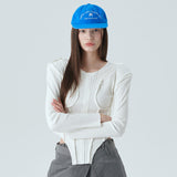 CUT-OFF LINE TOP / WHITE