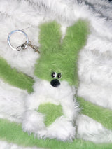 Green rabbit key ring
