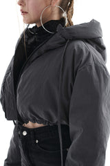 リバーシブルクロップドジャンパー/REVESIBLE CROPPED JUMPER
