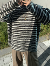モヘアマローンニット