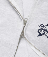 W RAGLAN BLOCK ZIP UP HOODIE LIGHT GREY(CV2ESFM480A)