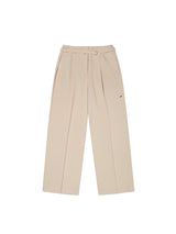 COLLECTION BELT POINT TWO TUCK PANTS [BEIGE]