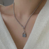 ロックボールドチェーンネックレス/mal Lock Bold Chain Necklace