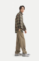 レトロカントリーサイドチェックシャツ/Retro Countryside Check Shirt S108 Orange