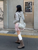 ミックスフードスウェットシャツ / Mixed hooded sweatshirt.