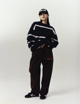 5ポケット刺繡デニムパンツ/5-POCKET EMB DENIM PANTS BROWN(CV2CFUD129A)