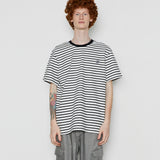 ストライプレイジーオッターシリーズTシャツ / Stripe lazy otter series T-shirts (4559244886134)