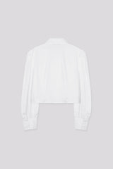 [キムセジョン 着用] クロップドパフシャツ ホワイト