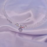 Glass Holographic Gemstone Choker