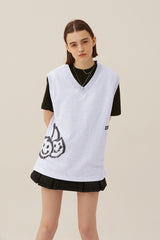 キルシードゥードゥルチェリーベスト／DOODLE CHERRY VEST [LIGHT GRAY] (6697592389750)