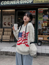 (UNISEX) 星条旗アンゴラニット