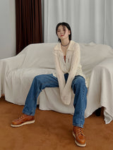 アンバランスラップデニムパンツ / Unbalance Wrap Denim Pants (3color)