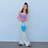 ハンドメイドハートバッグ / HANDMADE HEART BAG, BLUE