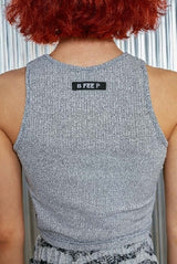 サイドホールスリーブレス/side hole sleeveless_gray
