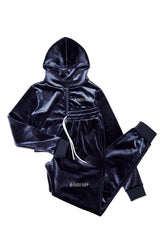 VELVET STONE CROP-HOODIE(charcoal) (6554801766518)