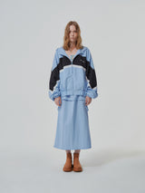 NYLON REVERSE LONG SKIRT (6682318274678)