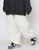 クリームブラックバルーンパンツ / Cream Black Balloon Pants