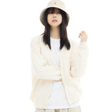 カシミアストラクチャーニッティングカーディガン/CASHMERE STRUCTURE KNITTING CARDIGAN-BEIGE