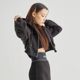Spill Logo Hoodie Zip up Black (6600760459382)
