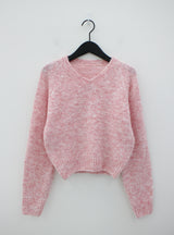 チョイスカラーV-ネックニット / Choice Color V-Neck Knit (6color)