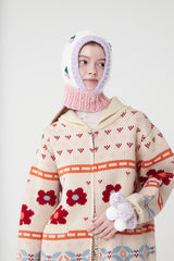 カウチンウールショールカラーカーディガン／COWICHAN WOOL SHAWL COLLAR CARDIGAN [IVORY]