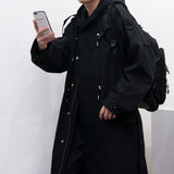 マキシボンバージャケットフードコート / SK Maxi Bomber Jacket Hood Coat (3 colors)