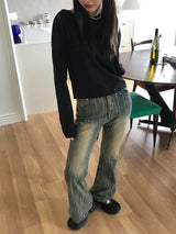 Reese boot-cut denim pants