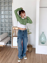 フロンクロップニット/Flon Crop Knit (4color)
