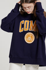 COMO VARSITY SWEATSHIRT [NAVY] (6613793407094)