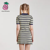 アーガイルニットワンピース/ARGYLE KNIT DRESS