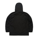 ラウンドラインフーデッドジャケット/BSR2223FWJK045 ROUND LINE HOODED JACKET BLACK