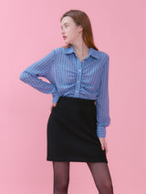 SHIRRING DETAIL BLOUSE_BLUE (6612500578422)