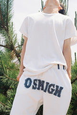 デニム ミックス ジョガー(ホワイト)/Denim Mix Jogger (White)