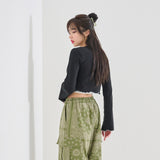 Xクロップカーディガン / (9101) X crop cardigan