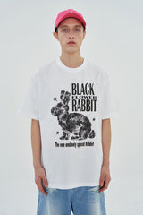 BLACK RABBIT T SHIRT