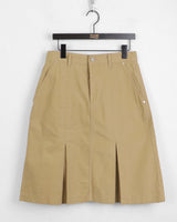 Mushu Pleats Cotton Midi Skirt
