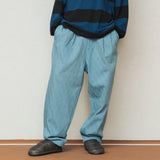 ダイアモンドパターンデニムパンツ/DIAMOND PATTERN DENIM PANTS_LIGHT BLUE