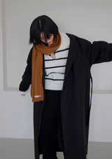 ニットスカーフ/Knitted scarf [ Beige ]