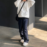 ポリッシュドストリングジョガーパンツ / polished coating string jogger pants