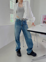 サイド グラス デニムパンツ / no.1778 side gras denim pants