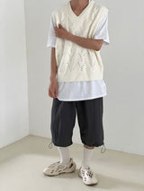 Capri wide string pants