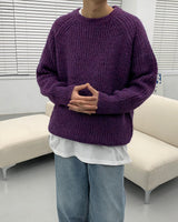 ブラッシュウールラグランニット/CR Brush Wool Raglan Knit (4 colors)