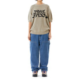 トライバルロゴ半袖ニット / TRIBAL LOGO HALF KNIT