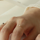 PEARL 14K GOLD FILLED CHAIN RING (6680870060150)